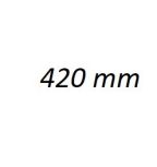 I.A. Egyedi hátfalmagasság + mag.korl.,420 mm,antracit