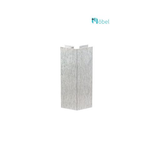 PVC lábazattakaró - Flexibilis sarok - H-100, alumínium