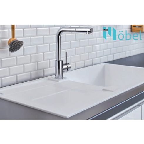 BLANCO METRA XL 6 S Silgranit mosogatótálca, fekete, excenter nélkül