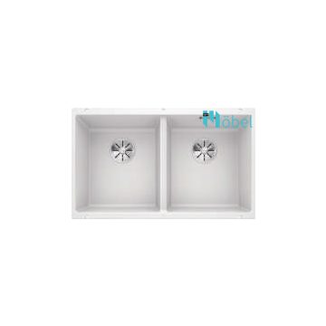   BLANCO SUBLINE 350/350-U Silgranit mosogatótálca, alumetál, excenter nélkül