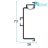 5450 LED "U" Gola, 4000 mm