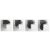 COMPAGNUCCI Girasolo kiforgó vasalat, antracit, fékezőmechanizmussal, jobbos, 900 mm