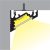 LED profil CORNER - króm