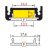 Takaróprofil Surface, Groove, Corner, Trio, Deep, Oval, Edge, UNI - KLIKK fekete
