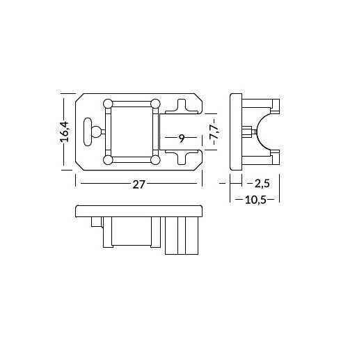 Végzáró MIKRO-LINE, M-LL nyitott