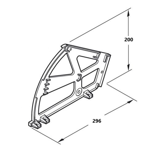 Cipősszekrény vasalat - 2-es