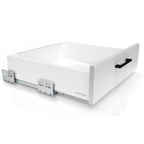 ATM FUTURA vékonyfalú, fékes, fiókvasalat, fehér H90x450