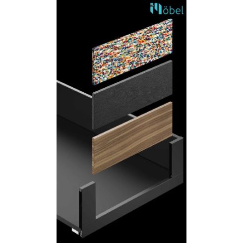 HETTICH AVANTECH YOU fiókkészlet QUADRO YOU fióksínnel, H-101, L-500 mm, fehér