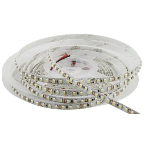 LED szalag (SMD 3528) - 120 LED/m, 5Lum/LED, hideg fehér (1 év gar.) méretre vágva