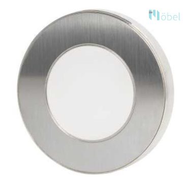 SLL02 LED lámpa,kerek, matt króm, természetes fehér, 3W