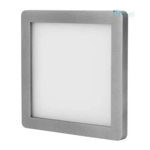 SLL04 LED lámpa, négyzet 100x100, matt króm, természetes fehér, 3W