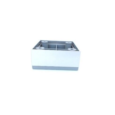 Alumínium szekrényláb - 65x65x25 mm magas - matt króm