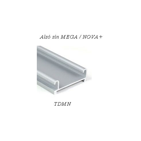 Alsó sín MEGA (4 m) - alumínium