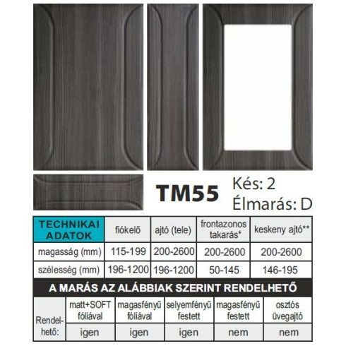 TM55 Marásminta