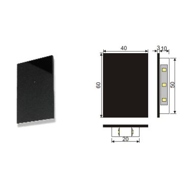   LED díszvilágítás, minden irányba, üveglappal - természetes fehér