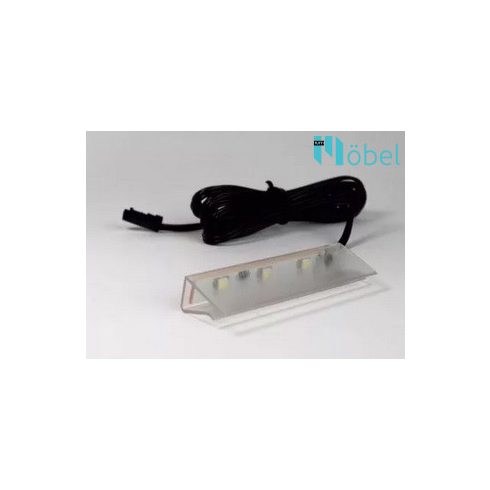 Üvegpolcvilágító LED 4-10 mm üveghez (110 mm) - meleg fehér