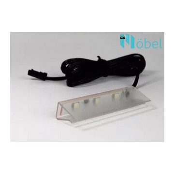   Üvegpolcvilágító LED 4-10 mm üveghez (50 mm) - hideg fehér 