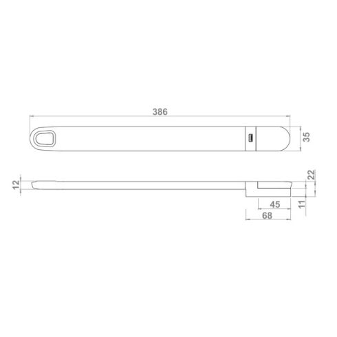 SILKA USB LED lámpa Fehér