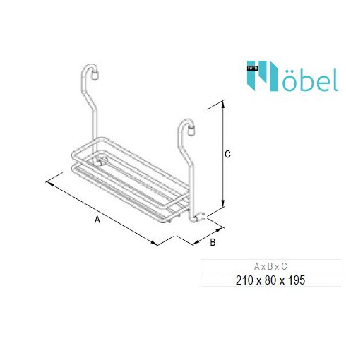REJS polc fűszertartóhoz 16-os csőhöz