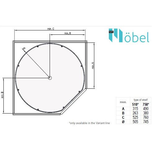 REJS VARIANTLine NOVA forgó kosár, "D"