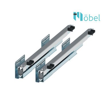   REJS fékes sín, MULTILine MINI oldalszerelésű kosárhoz, szürke, jobb