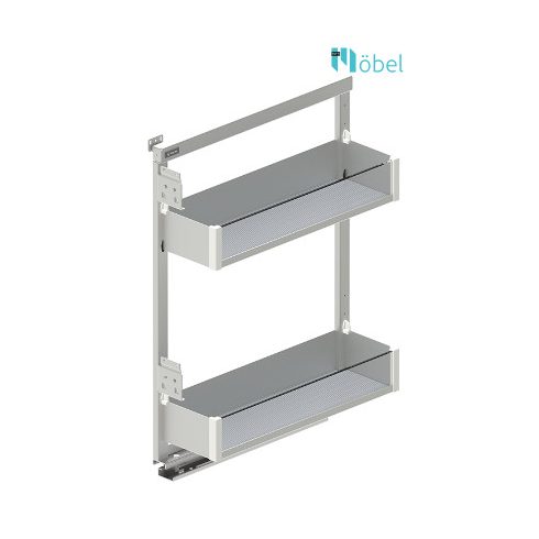 REJS MAXIMA MINI oldalszerelésű kosár, fékes sínnel